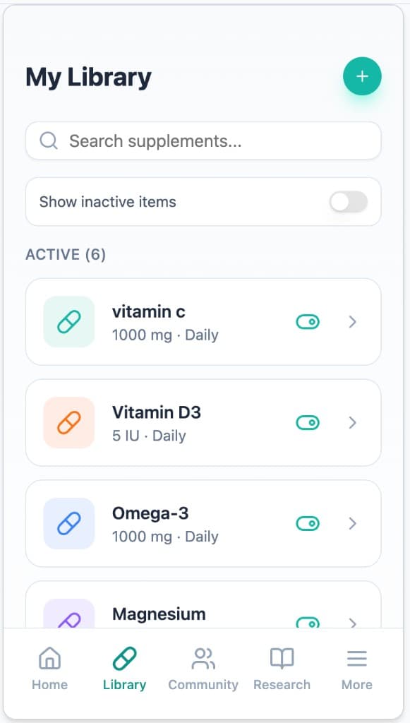 Your Supplement Library